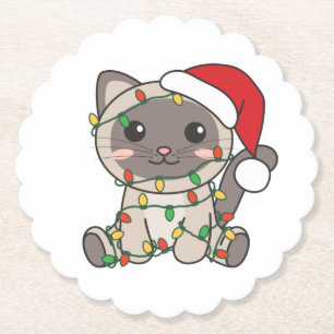 Weihnachts-Weihnachtskatzen Untersetzer