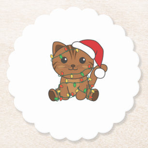 Weihnachts-Weihnachtskatzen Untersetzer