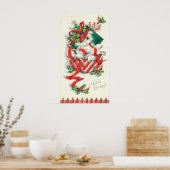 Weihnachts-Weihnachtskatzenposter Poster (Küche)