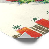 Weihnachts-Weihnachtskatzenposter Poster (Ecke)