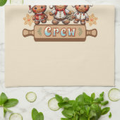 Weihnachts-Weihnachtskekse in der Crew Geschirrtuch (Gefaltet)