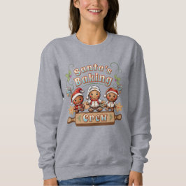 Weihnachts-Weihnachtskekse in der Crew Sweatshirt