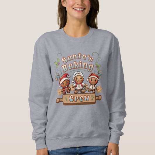 Weihnachts-Weihnachtskekse in der Crew Sweatshirt (Vorderseite)