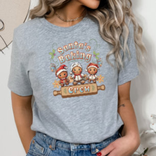 Weihnachts-Weihnachtskekse in der Crew T-Shirt