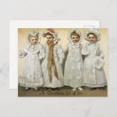 Weihnachts-Weihnachtskinder Postkarte (Vorne/Hinten)