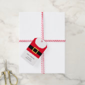 Weihnachts Weihnachtskittel rote Gift Tags Geschenkanhänger (Mit Garn)