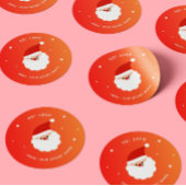 Weihnachts-Weihnachtsklaus Classic Round Sticker