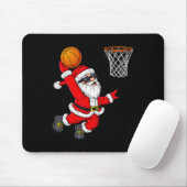Weihnachts Weihnachtsklaus Dunking A Basketball Bo Mousepad (Mit Mouse)