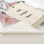 Weihnachts-Weihnachtsklaus Naughty Nice List Blank Sherpadecke (3/4)