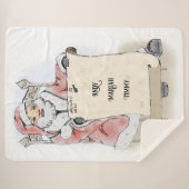 Weihnachts-Weihnachtsklaus Naughty Nice List Blank Sherpadecke (Vorderseite (Horizontal))