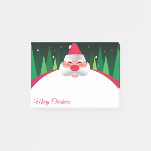 Weihnachts-Weihnachtsklaus Post-It-Notes Post-it Klebezettel (Vorderseite)