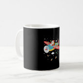Weihnachts-Weihnachtsklauseln Pilot Flugzeug Boys  Kaffeetasse (Vorderseite Links)