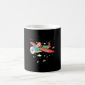 Weihnachts-Weihnachtsklauseln Pilot Flugzeug Boys  Kaffeetasse (Mittel)
