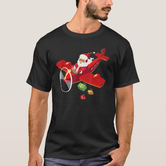 Weihnachts-Weihnachtsklauselpilot T-Shirt (Vorderseite)