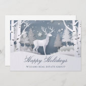 Weihnachts-Weihnachtskomposition Unternehmensgrüße Feiertagskarte (Vorne/Hinten)