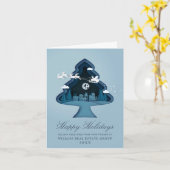 Weihnachts-Weihnachtskomposition Unternehmensgrüße Karte (Gelbe Blume)