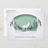 Weihnachts-Weihnachtskomposition Unternehmensgrüße Postkarte (Vorne/Hinten)