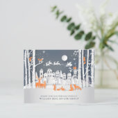 Weihnachts-Weihnachtskomposition Unternehmensgrüße Postkarte (Stehend Vorderseite)