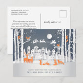 Weihnachts-Weihnachtskomposition Unternehmensgrüße Postkarte (Vorne/Hinten)