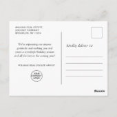 Weihnachts-Weihnachtskomposition Unternehmensgrüße Postkarte (Rückseite)