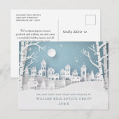 Weihnachts-Weihnachtskomposition Unternehmensgrüße Postkarte (Vorne/Hinten)