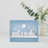 Weihnachts-Weihnachtskomposition Unternehmensgrüße Postkarte (Stehend Vorderseite)