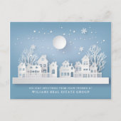 Weihnachts-Weihnachtskomposition Unternehmensgrüße Postkarte (Vorderseite)