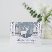 Weihnachts-Weihnachtskomposition Unternehmensgrüße Postkarte (Stehend Vorderseite)