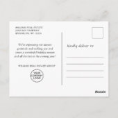 Weihnachts-Weihnachtskomposition Unternehmensgrüße Postkarte (Rückseite)