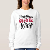 Weihnachts Weihnachtskost Wein Sweatshirt (Vorderseite)