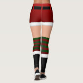 Weihnachts-Weihnachtskostüme-Leggings in Santa Leg Leggings (Rückseite)