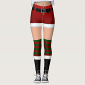 Weihnachts-Weihnachtskostüme-Leggings in Santa Leg Leggings (Vorderseite)