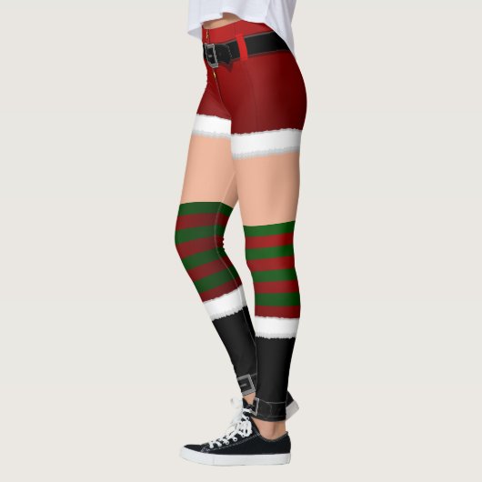 Weihnachts-Weihnachtskostüme-Leggings in Santa Leg Leggings (Links)