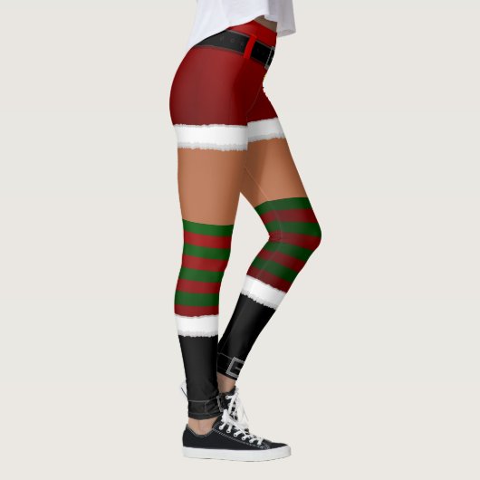 Weihnachts-Weihnachtskostüme-Leggings in Santa Leg Leggings (Rechts)