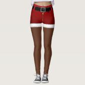 Weihnachts-Weihnachtskostüme-Leggings in Santa Leg Leggings (Vorderseite)