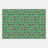 Weihnachts Weihnachtskraut Dackel Weihnachten Weih Geschenkpapier Set (Vorderseite 2)