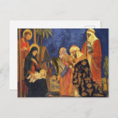 Weihnachts Weihnachtskrippe Heilige Familie Weihna Postkarte (Vorne/Hinten)