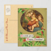 Weihnachts Weihnachtskrippe Postkarte (Vorne/Hinten)