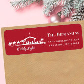 Weihnachts Weihnachtskrippe Rücksendeadresse Etike