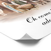 Weihnachts-Weihnachtskrippen-Kunstposter, Jesus Poster (Ecke)