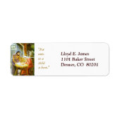 Weihnachts-Weihnachtskrippen-Rücksendeadresse (Vorne)