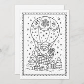 Weihnachts-Weihnachtsküche - Flachbildschirm Feiertagskarte (Vorne/Hinten)