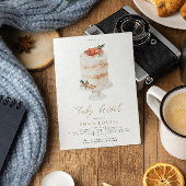 Weihnachts-Weihnachtskuchen Kinderdusche Einladung