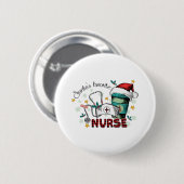 Weihnachts-Weihnachtskurort des Weihnachtsmanns Button (Vorne & Hinten)