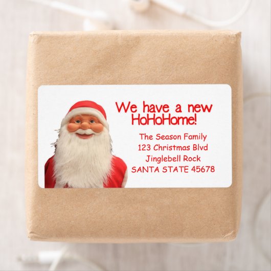 Weihnachts-Weihnachtslabel des Weihnachtsmanns (Insitu)