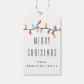 Weihnachts-Weihnachtslicht - farbenfroh Geschenkanhänger (Vorderseite)
