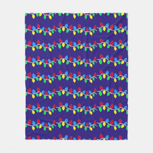 Weihnachts-Weihnachtslieder auf blau Fleecedecke (Vorderseite)