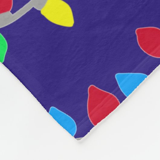 Weihnachts-Weihnachtslieder auf blau Fleecedecke (Ecke)