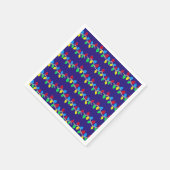 Weihnachts-Weihnachtslieder auf blau Serviette (Ecke)