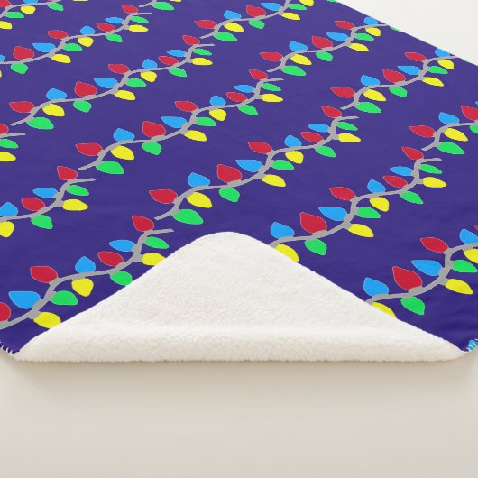 Weihnachts-Weihnachtslieder auf blau Sherpadecke (3/4)